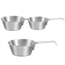 Reisschüssel Speischale Camping Schüssel Silber 3