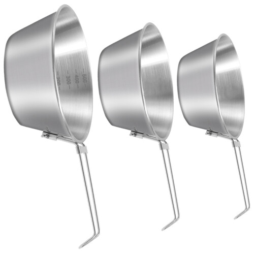 Reisschüssel Speischale Camping Schüssel Silber 3 2