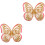 2St Roze Muurstickers Zelfklevend Decor Voor Kinderkamer 3