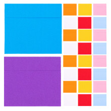 Raindrops 100 Retro Briefumschlag Bunt 9,50x8,30x0,05 Cm