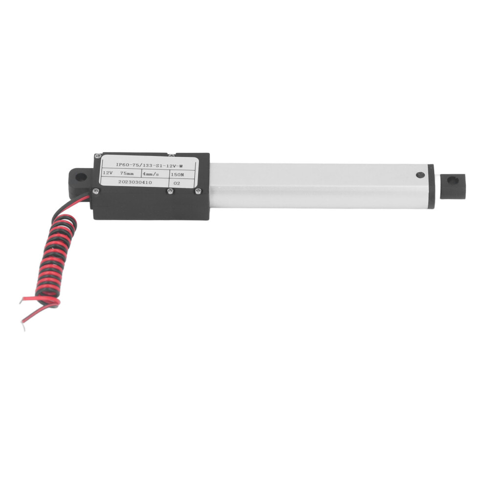 150N 75Mm Stroke Electric Mini Linear Actuator 12V Aluminum 6901353707537