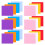 Raindrops 100 Retro Briefumschlag Bunt 9,50x8,30x0,05 Cm 4