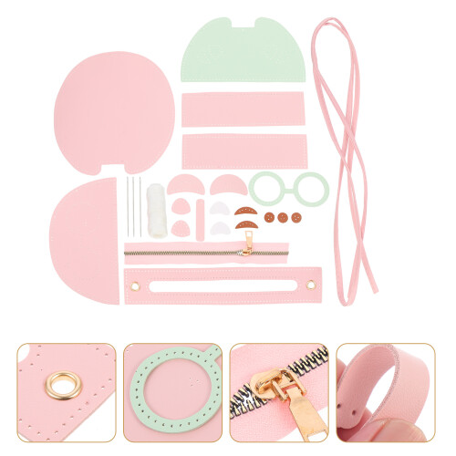 1 Set Handgeweven Kinder Pu Schoudertas 1