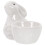White Ceramic Konijn Eierhouder Desktop Eiopslag Standaard 1