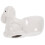 White Ceramic Konijn Eierhouder Desktop Eiopslag Standaard 10