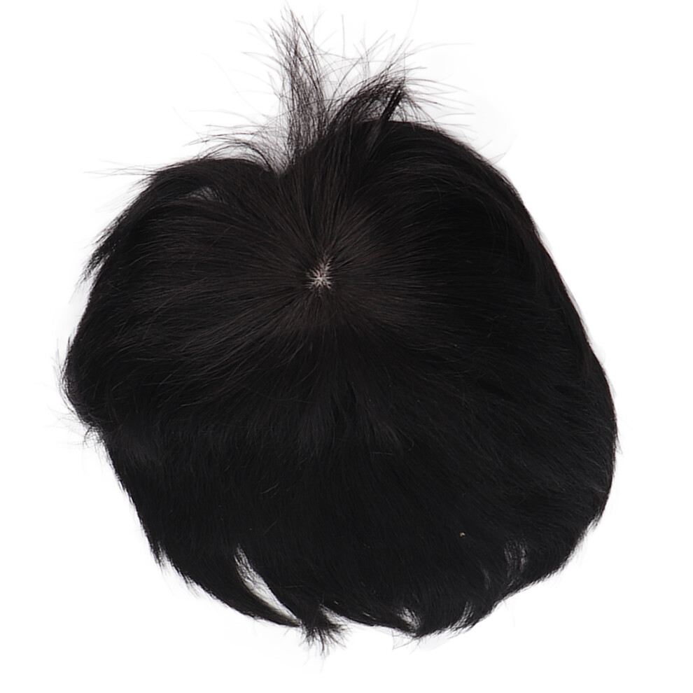 Men's High Temp Fiber Hair Piece, Stylish Toupee for Daily & Party Use