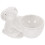 White Ceramic Konijn Eierhouder Desktop Eiopslag Standaard 4
