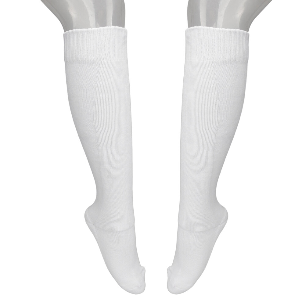White Cotton Fencing Socks For Epee Sabre Foil Unisex Protective Stockings M 7631353709130