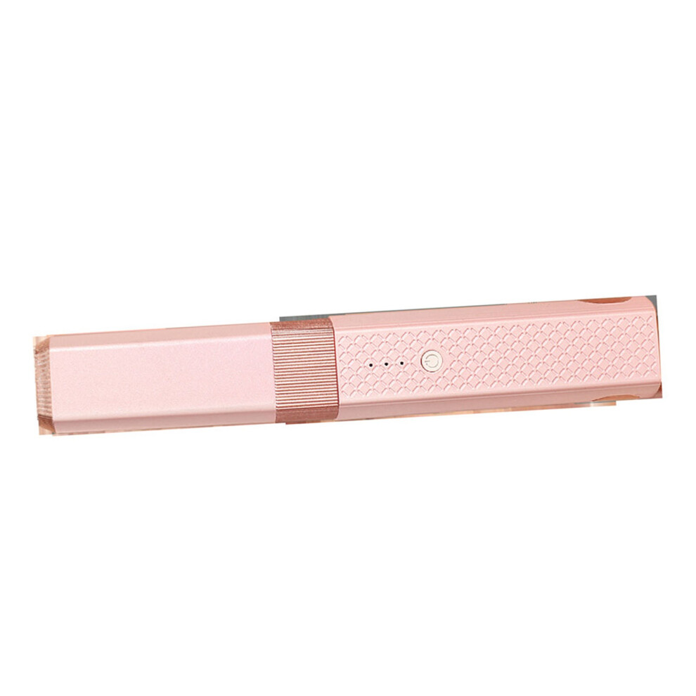 Pink Cordless Hair Straightener & Curler, 18W, 20X3.5x3.2cm