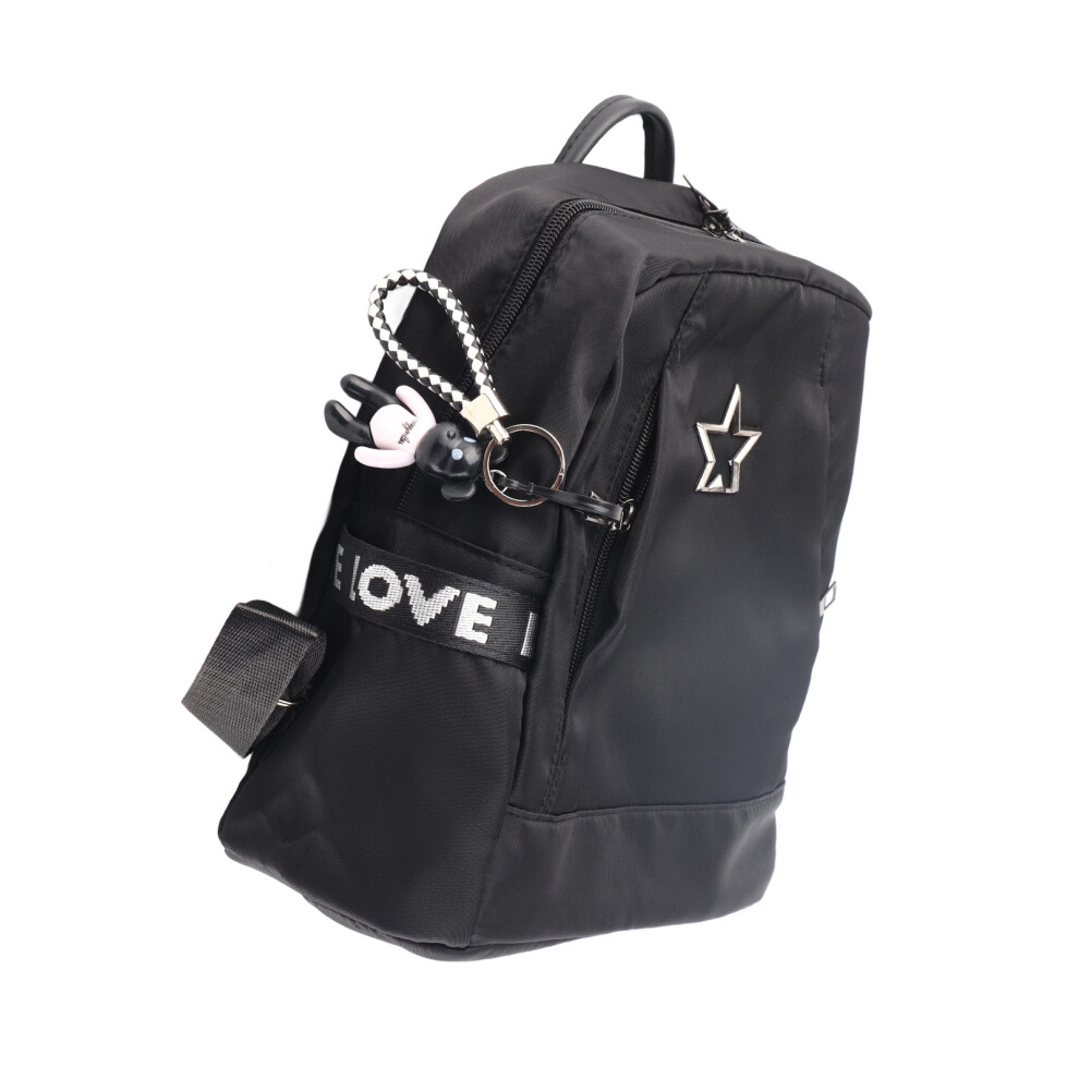 Women Waterproof Oxford Backpack 29x27x14cm Large Capacity Black-image-OPC-PM25WKK-NEW