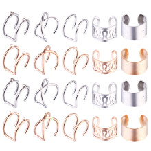 20 Teile Ohrjacket Set Miss Clip-On Ohrringe Nicht Durchstechend