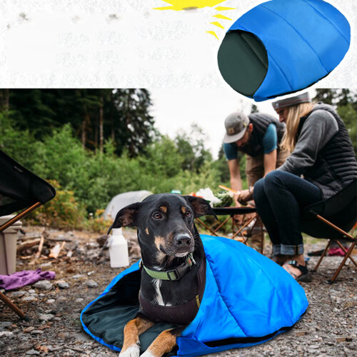 Foldable Waterproof Pet Sleeping Bag for Cat Dog, 88x65cm 2
