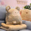 1pack Cute Cartoon Pillow For Office Use Multi-Purpose Brown 10