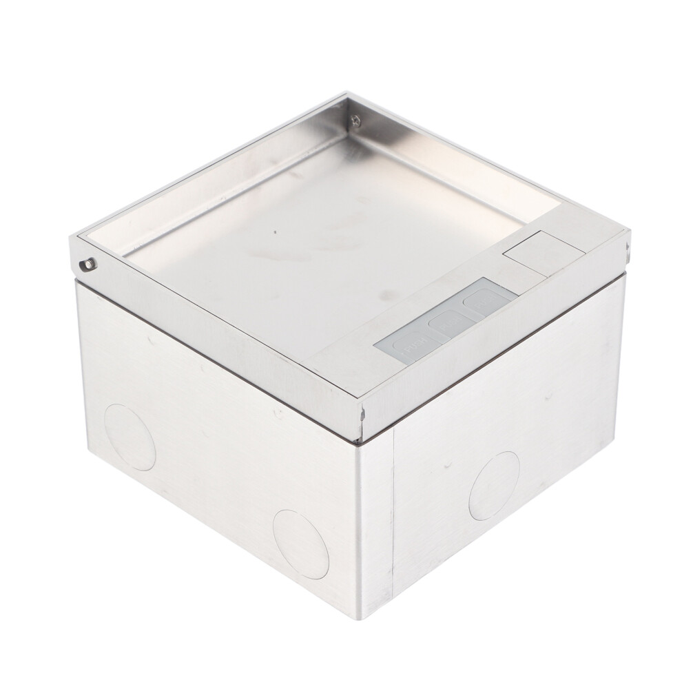 Universal Embedded Floor Socket Box Stainless Steel Dual Outlets Ac250v 4000W 7901353713186