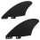 2PCS PVC Fishtail Surfboard Fins for Longboards Stand Up Paddleboards 3