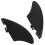 2PCS PVC Fishtail Surfboard Fins for Longboards Stand Up Paddleboards 16