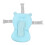 Adjustable Baby Bath Seat Cushion with 3D Fabric Support in Blue Bear 2
