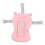 Pink Bear Baby Bath Cushion: Safe Foldable Adjustable Support for Infants 2