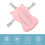 Pink Bear Baby Bath Cushion: Safe Foldable Adjustable Support for Infants 4