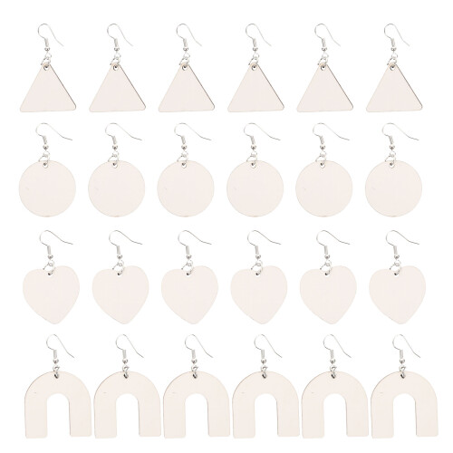 1 Set Sublimation Ohrringe Papier Zubehör Blank