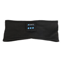 Portable USB Sleep Headband with Bluetooth Headphones for Jogging Workout Black