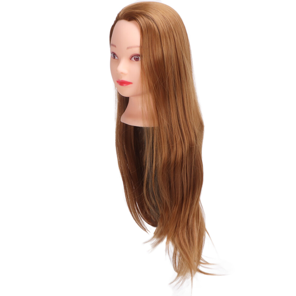 Unisex Hairdressing Practice Mannequin Head With Clamp Perfect For Styling & Braiding