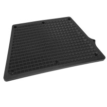 PVC Außenborder-Transomplatte 21x32x19,4 cm für aufblasbares Boot Kayak Schwarz