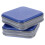 2Pcs Portable Blue Cd Dvd Storage Case Zippered Car Media Organizer 1