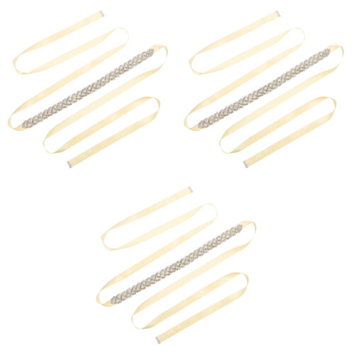 3Teiliges Abendkleid-Taillengürtel Mit Hochzeitsaccessoire 2