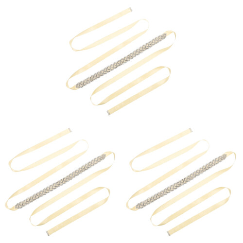 3Teiliges Abendkleid-Taillengürtel Mit Hochzeitsaccessoire 1