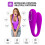 U Shape Silicone Vibrator with APP Control, Purple, 9.5*3.1cm 9