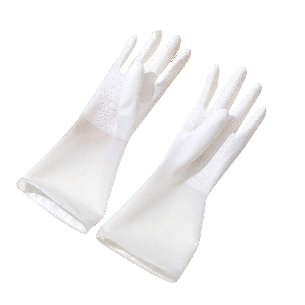 (S) Waterproof Rubber Cleaning Gloves Dishes Vegetables Furniture-image-OPC-PM26C6K-NEW