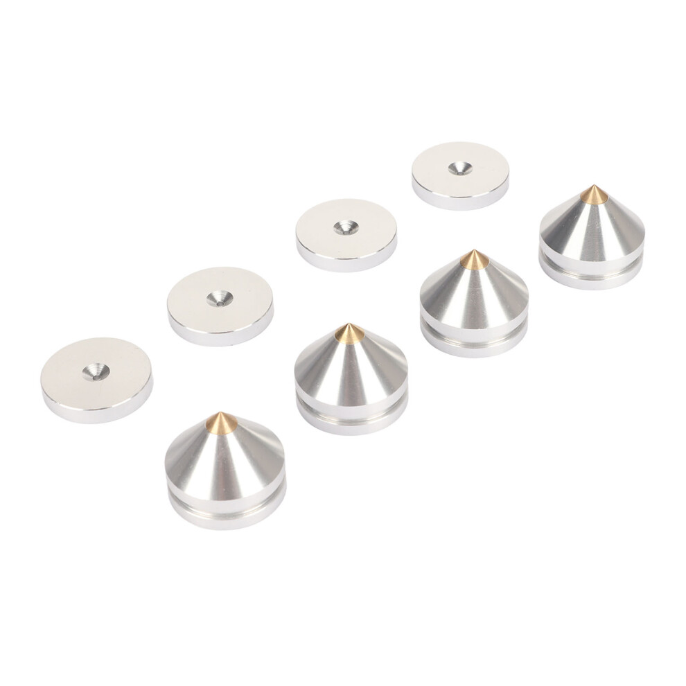 4Pcs Speaker Isolation Feet Pad For Subwoofers & Amplifiers Silver 9351353721632