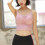 Cool Yoga Vest Nylon Roze Vrouwen 3