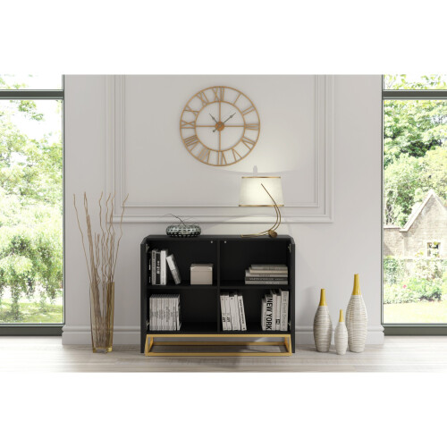 Creative Furniture Ripple Black 100cm Sideboard- Modern Fluted Design 2