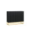 Creative Furniture Ripple Black 100cm Sideboard- Modern Fluted Design 9