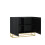 Creative Furniture Ripple Black 100cm Sideboard- Modern Fluted Design 10