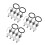 3 Sets Front Bumper Screws Quick Release Fastener Kit 6