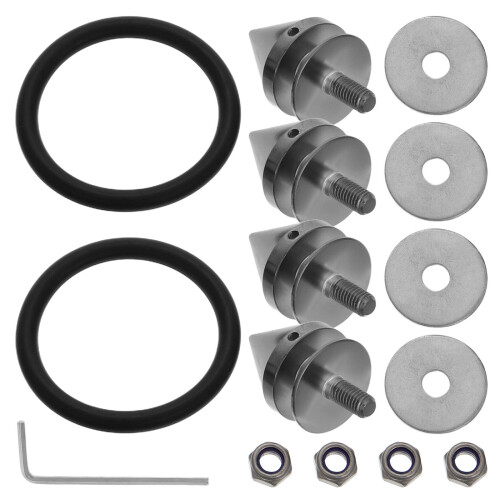 3 Sets Front Bumper Screws Quick Release Fastener Kit 1