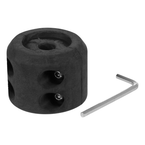 Tow Cable Protector Winch Cable Hook Stoßstange 6,4 X 6,4 Cm Schwarz