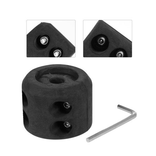 Tow Cable Protector Winch Cable Hook Stoßstange 6,4 X 6,4 Cm Schwarz 1