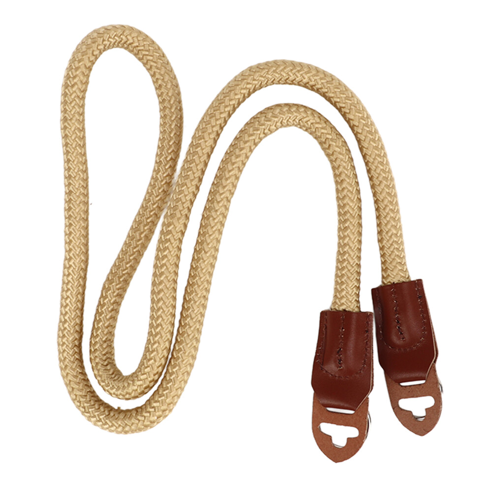 Portable Cowhide & Nylon Camera Strap For Digital & Slr 106Cm Khaki 7901353727282