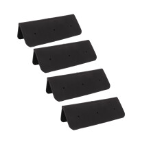 4 Packs PVC Inflatable Boat Seat Hook Clip Brackets for Kayak Raft Dinghy Black