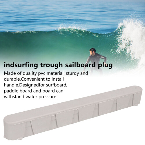 Single Fin Box for Surfboard 10.5in PVC White Windsurfing/Trough Plug 2