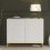 Creative Furniture Ripple White 100cm Sideboard - Modern Fluted Design 1