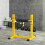 SPORTNOW Bulgarian Split Squat Stand, 12-Level Leg Training Machine, Yellow 1