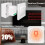 Smart Light Switch PCV 16A WLAN Weiß 4.1x4.1x2 cm 6