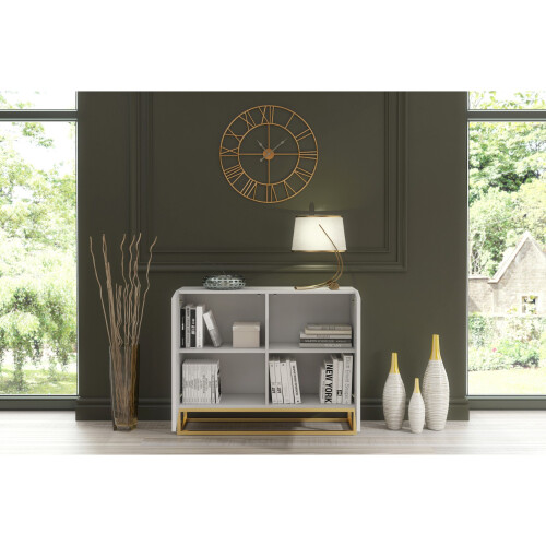 Creative Furniture Ripple White 100cm Sideboard - Modern Fluted Design 2