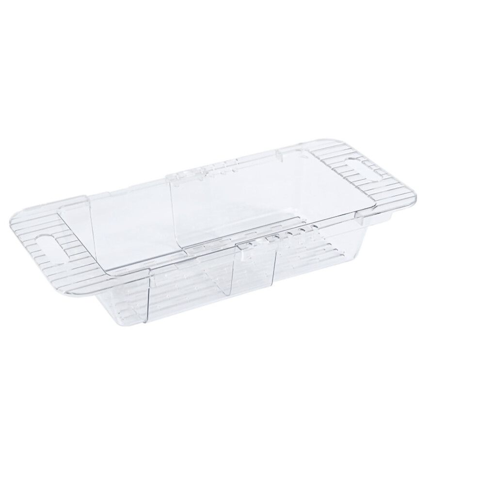 (Transparent Strainer with Retractable Design) Over The Sink Strainer Retractable Transparent PET Fast Draining-image-OPC-PM26M7H-NEW