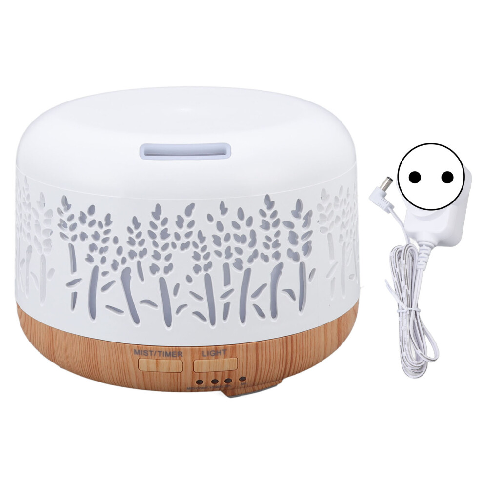 (EU Plug) Desktop Humidifier 300ml Wood Grain Low Noise Aromatherapy LED Light-image-OPC-PM26PCX-NEW
